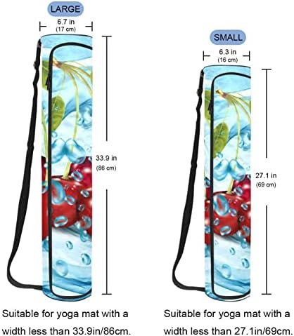 Цреша овошје Реална торба за носач на јога со носач со рамо од рамо, торба за торба за торба со торба со торба со торба