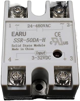 Hifasi Solid State Relay SSR-50DA-H 50A SSR 50DA-H 3-32V DC до 90-480V регулатор на отпорност на цврста состојба на AC