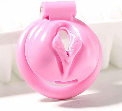 3Д печатено лесен розов кафез Мал машки уреди за чистота за заклучување 4 прстени