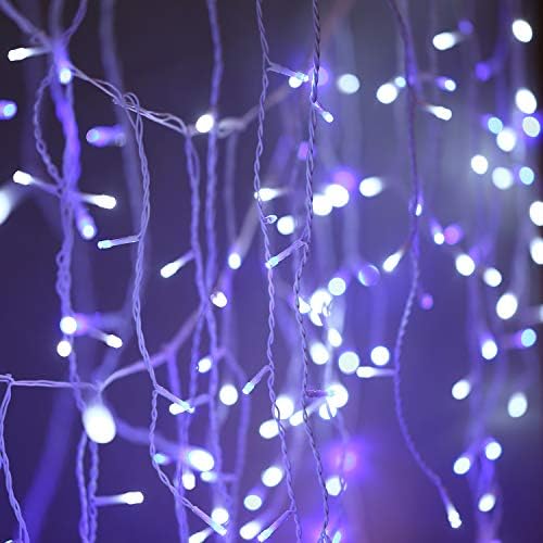 Gliimus 220 светла Icicle светло со 3 режими што се менуваат водоотпорни бајки трепет декоративни светла за забава/Божиќ/внатрешен