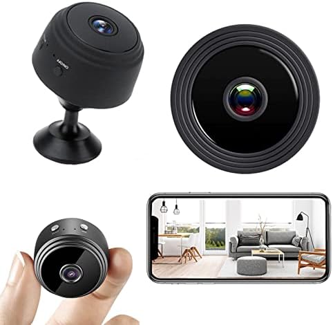 Mini Camera Byikun, HD 1080p камери за домашна безбедност, паметен безжичен WiFi камера Домашна безбедност на надзор Кам автомобил