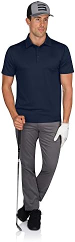 Машки неоткриени голф -кошули за голф - совршена должина, брза суво, 4 -насочно ткаенина за истегнување. Заштита на влага, заштита од 50+