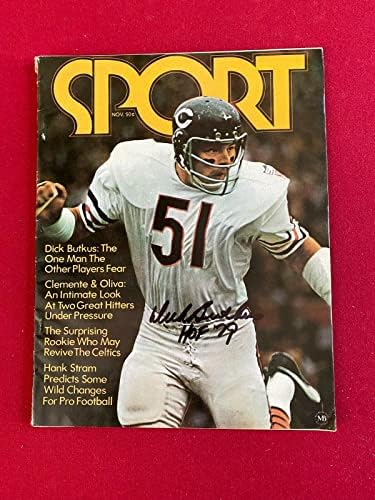 1970 година, Дик Буткус, автограмирано „, Спорт„ Списание мечки - автограмирани списанија во НФЛ