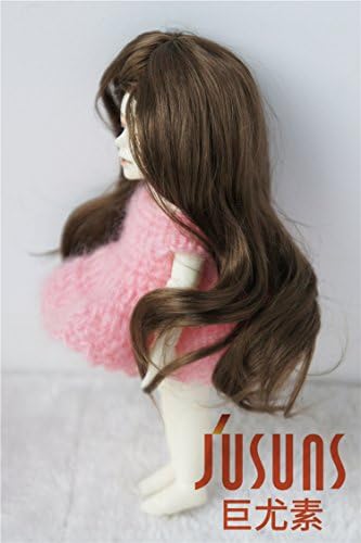 JD204 4-5INCH MID BRAW LADY BETRAY CURLY BJD DOLL WIGHS 1/12 SYNTHETIC MOHAIR PIG BJD WIGHS TINY DOLL ACCESTORS