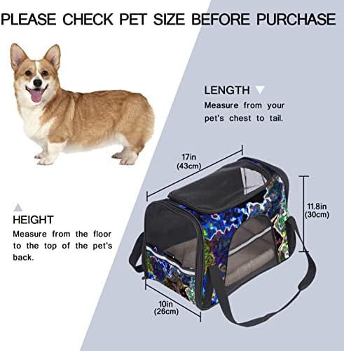 Магла Уметност Торба За Носач За Миленичиња, Ранец Одобрен Од Авиокомпанијата, Пренослива Торба За Дишење За Мали Кучиња, Мачки И