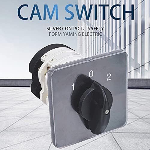 CAM Switch YMZ12-50/3 Двојна контрола на напојувањето 3 позиции Сребрен контакт со приклучување 50A 690V 3 столбови Ротациони промени