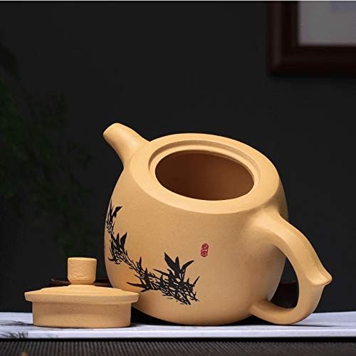 чајник рачно изработен пурпурен глинест сад чај чај, сет за чај за домаќинство кунг фу, рачно изработен, рачно насликан чај сет