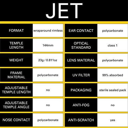 Caterpillar CSA-JET-100 филтер категорија 2-1,3 чисти очила за безбедност на леќи, мали
