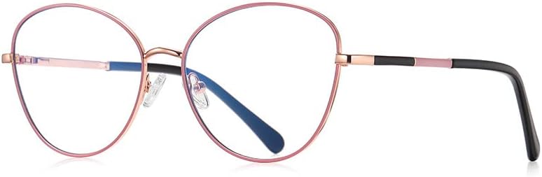 РЕСВИО Очила За Читање За Жени Модни Овални Метални Рачно Изработени Пролетни Шарки Читатели Розова
