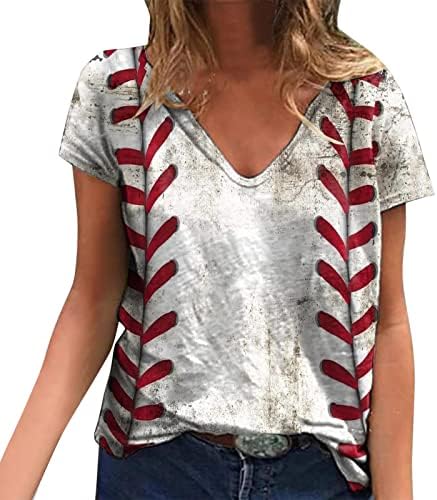 Thereенски врат со долги ракави термички кошули женски ливчиња врвови на врвовите на вратот со кратки ракави за бејзбол кошули симпатична