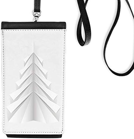 Бело масно дрво Орига Телефон Паричник чанта што виси мобилна торбичка црн џеб