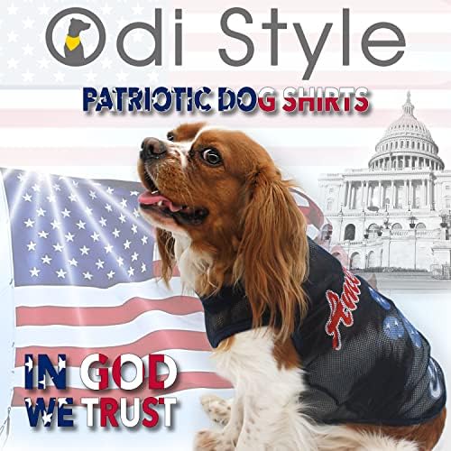 Кошула За Кучиња Со Американско Знаме во стилот на оди - 4 јули Мала Облека За Кучиња За Кучиња, Ден На Независноста, Меморијален