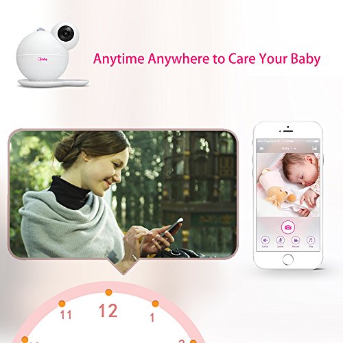 iBaby Smart Wifi Бебешки Монитор, 1080p Full HD Камера, Сензори За Температура И Влажност, Предупредувања За Движење И Плачење,