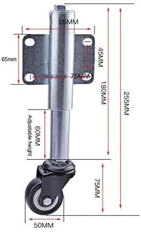 Z Креирај Дизајн Тркалца Вртливи Тркала Со Заклучување На Сопирачката, 2 инчи/50мм Пролетна Порта, Неми, Стп Тешки Тркалца, Прилагодливи