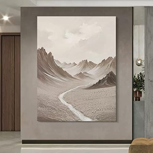 Jfniss Art 3D Апстрактни уметнички слики - Масл слики на платно пустина алпско рачно насликано апстрактно уметничко дело платно платно wallидни