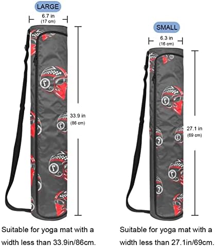Моторцикл возач шлем јога мат торби со целосна зип торба за носење за жени мажи, вежбање јога мат носач со прилагодлива лента