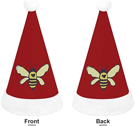 Пчели Срце Божиќна Капа Персонализирана Капа На Дедо Мраз Смешни Божиќни Украси