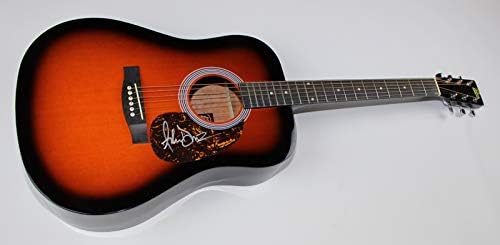 Пребројување на врани г -дин onesонс автентичен Адам Дуриц потпиша автограмиран сончаница со целосна големина акустична гитара Лоа