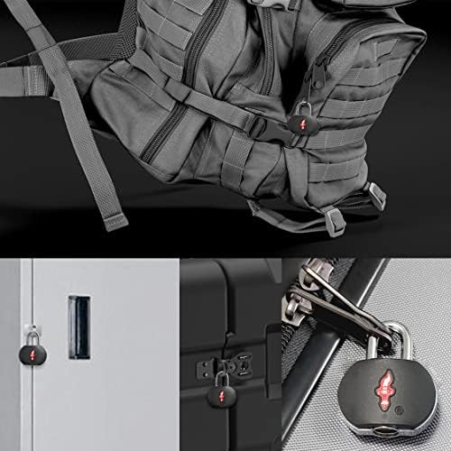 TSA прифати брави со Key, TSA Lock-нов дизајн со хромирано позлатено тело за ранци, торби и багаж, сет на семејство од 4 пакувања