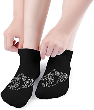 Лут бабун смешно трчање чорапи на глуждот атлетски чорапи без шоу за мажите за мажи жени