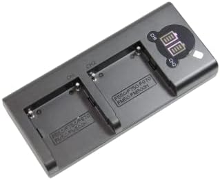 Максимална Замена на моќност За Брз Полнач Со Двојна Батерија Со Лцд Екран За Полнење И Микро USB Кабел Компатибилен Со Sony FM50 FM55H FM500H QM71