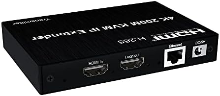 4k 200M HDMI KVM Ip Екстендер,Поддршка KVM, етернет,Со IR И Локална Јамка Надвор,Една Точка До Многу Точки Апликација,Поддршка мултипоинт