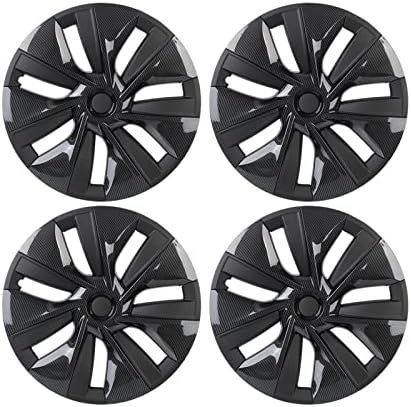 19-инчен HubCap опфаќа компатибилен за Model 3 Y 2022 2018-2021 Cover Wheel Cover 4PCS замена на автомобили со целосен центар