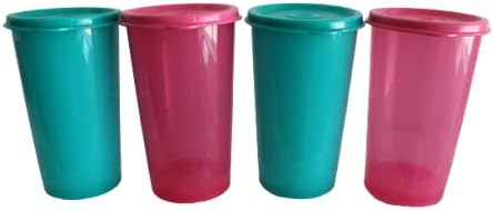 Tupperware 12oz / 330ml Редење Тамблер Во собата на 4 Teal Розова