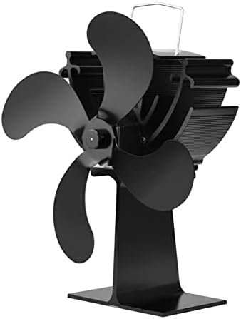 Уонгфи Црн 4 Тивки Мотори Топлински Погон Циркулира Топол Загреан Воздух Еко Шпорет Вентилатор За Печки На Дрва, Вентилатор За Топлина