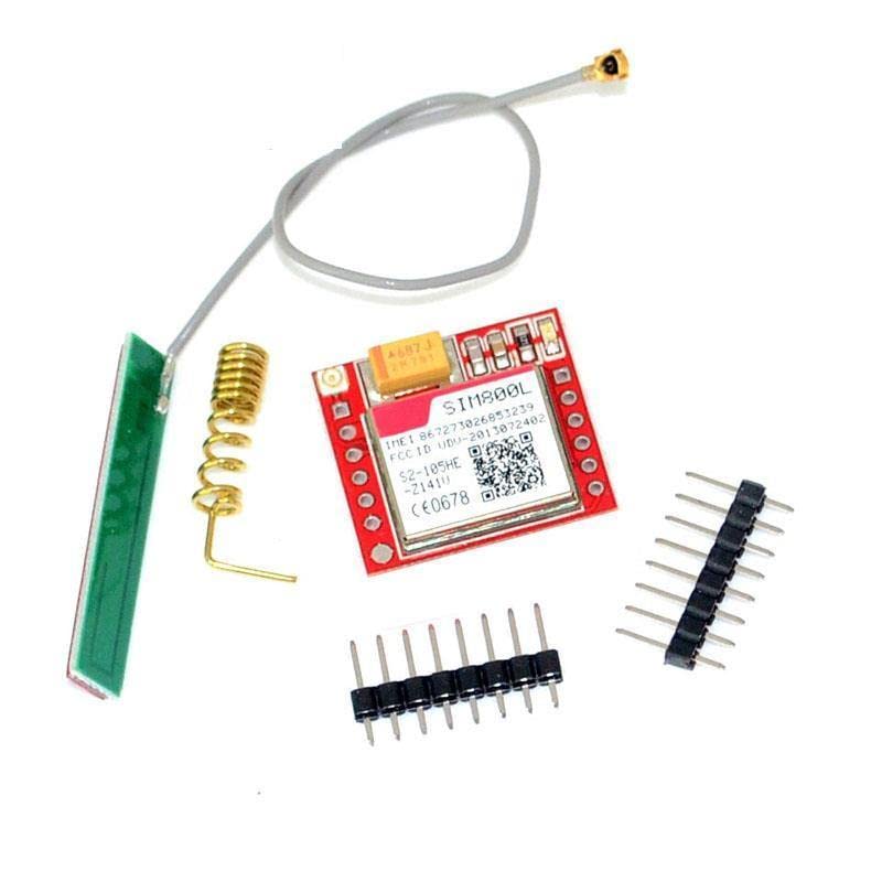 Најмал SIM800L GPRS GSM Module Microsim Card Core Board Quad-Band TTL Serial Port со антена