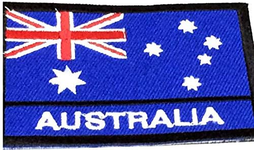 Портал за лепенка Австралија Национален амблем 2x3 инчи знаме за везови со знаме на австралиски