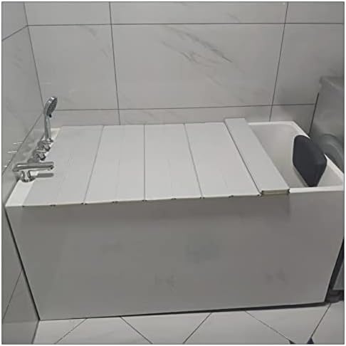 Преклопување на капакот на кадата, капакот на изолацијата на таблата за заштита од прашина, дебелина од 0,6 см ПВЦ мултифункционална лента за када за када, додатоци з