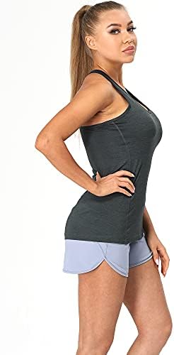Тенк резервоарот за тренингот на ицизон за жени - Атлетски врвови на атлетска јога, кошули за вежбање во теретана за вежбање