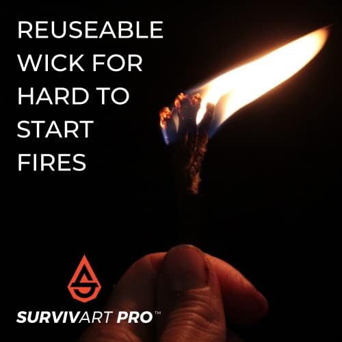 Survivart Pro Jumbo 1/2 Spark Max Ferro-Rod, Survival-Fire-Starter-Kit, Flint and Steel, Starter Fire, алатка за итни случаи за преживување,