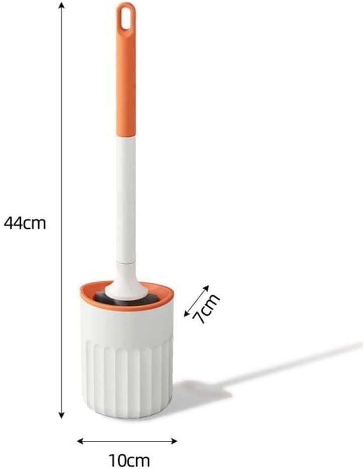 Четка За Тоалет И Држач За Држач Со Мека Силиконска Наежвам, Цврста Четка За Чистење На Тоалетна Чинија За Организација За Складирање