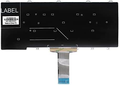 ПАЕБАИ+ Замена Лаптоп Тастатура Нема Позадинско Осветлување ЗА DELL Ширина 3340 3350 5490 5480 E3340 E5450 E7450 Распоред НА САД