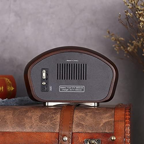 Ytyzc преносен гроздобер дрвен приемник ретро радио класик mp3 музички плеер кутија звучник