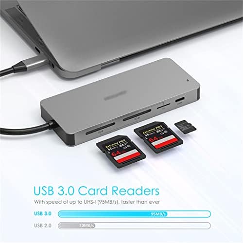 DLOETT USB ЦЕНТАР На Мулти USB 3.0 Адаптер Приклучок За М1 Про Воздух Додатоци USB-Ц Тип Ц Сд ТФ Сплитер