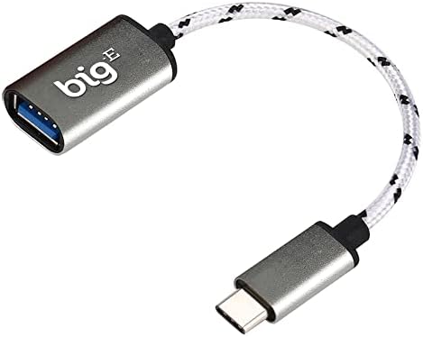 Big-E USB C до USB 3.0 Femaleенски OTG адаптер компатибилен со вашиот Samsung SM-N981B за целосен USB на плетенка грмотевица 3 на конекторот