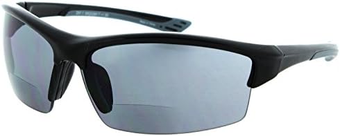 Calabria Sport 202BF Бифокални безбедносни очила УВ заштита | Полу-безмилотни размачкани затемнети безбедносни очила со читатели