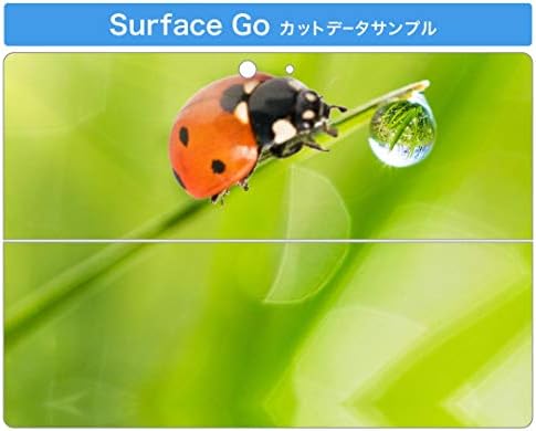 Декларална покривка на igsticker за Microsoft Surface Go/Go 2 Ultra Thin Protective Tode Skins Skins 000820 Ladybug Grass