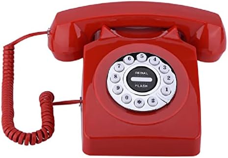 ZSEDP Ротари Телефон Вичен ретро телефон за домашна канцеларија за откажување на гроздобер антички телефон