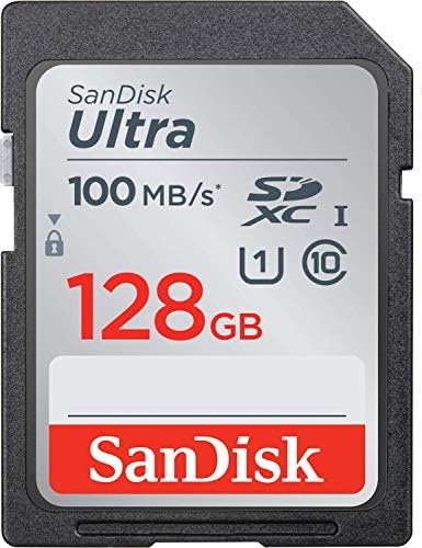 Sandisk 128gb Sd Ултра SDXC Мемориска Картичка Работи Со Canon EOS Rebel T5 Пакет Со Сѐ Освен Читач На Мемориски Картички Stromboli