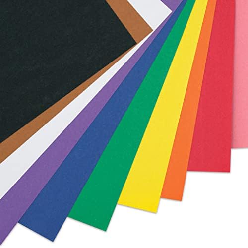 Артпоп! Детска градежна хартија, избрана, 9 x 12 подлога, 40 лесни листови за рециклирање со 10 избрани бои за деца занаети