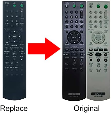 PerFascin RMT-D185A RMT-D175A Replacement Remote Control fit for Sony DVD Player DVP-NS601HP DVP-NS57P DVP-CX995V DVP-NS77H DVP-NS41 DVP-NS41P DVP-NS47P DVP-NS47P/B DVP-NS47P/S DVP-NS50 DVP -Ns50p