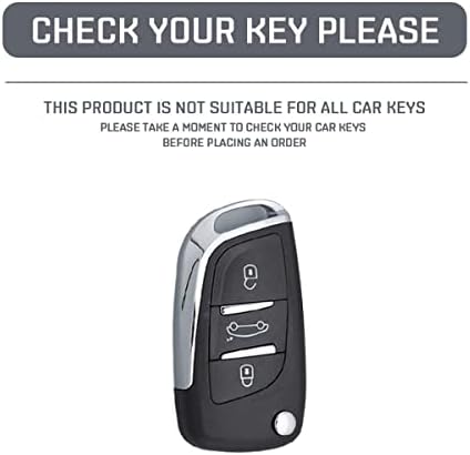Funiur TPU Car Flip Key Cover Cover Shell FOB, за Citroen C1 C2 C3 C4 C5 DS3 DS4 DS5 DS6 за Peugeot 306 407 807 за DS DS3 DS4 DS5 DS6