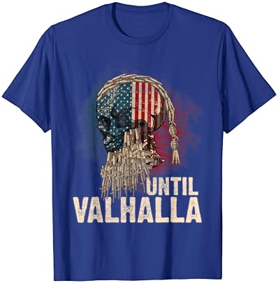 Сè додека Валхала Викинг не го знаме гроздобер маица со кошула-тил валхала