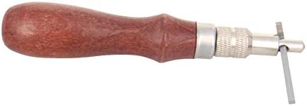 Алатка за кокошки за кожни на Utoolmart, дрвена рачка прилагодлива кожна раб заширање на нозови, алатка за прилагодување на кожен раб, прилагодлива алатка за шиење, за к?