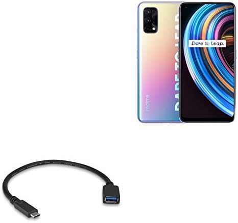 Кабел Boxwave Компатибилен со Realme X7 - USB адаптер за проширување, додадете USB поврзан хардвер на вашиот телефон за Realme X7