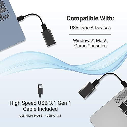 PNY Елита 480GB USB 3.1 Генерал 1 Пренослив Солидна Состојба Диск -
